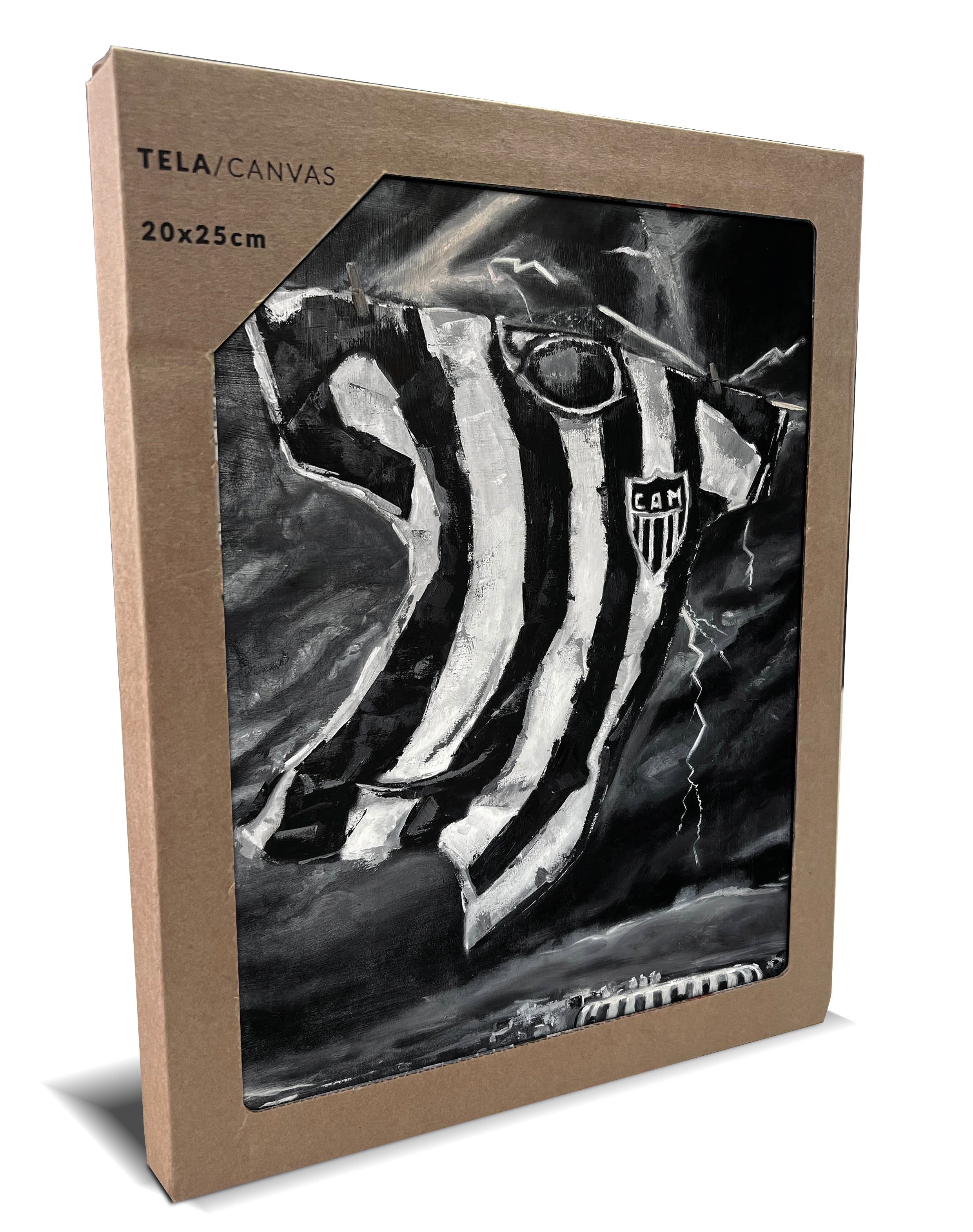 Telas Fine Art Print | Contra o Vento 20x25 - Oficial Atlético Mineiro.