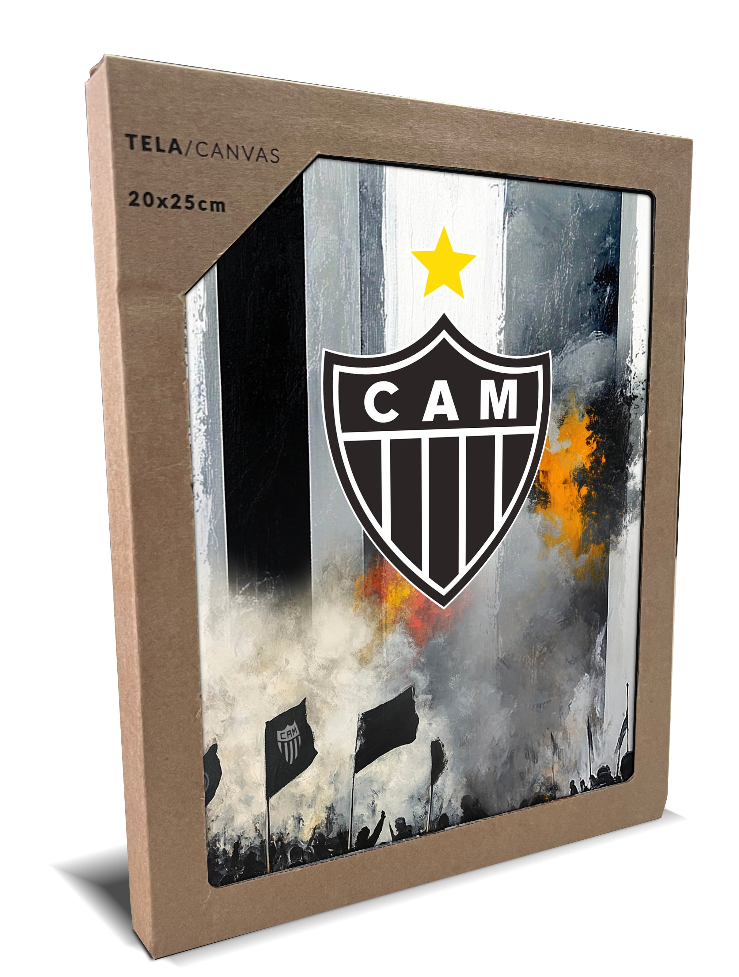 Telas Fine Art Print | Torcida 20x25 - Oficial Atlético Mineiro.