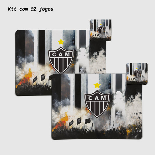 Kit Jogo Americano e Porta Copos | Torcida - Oficial Atlético Mineiro.