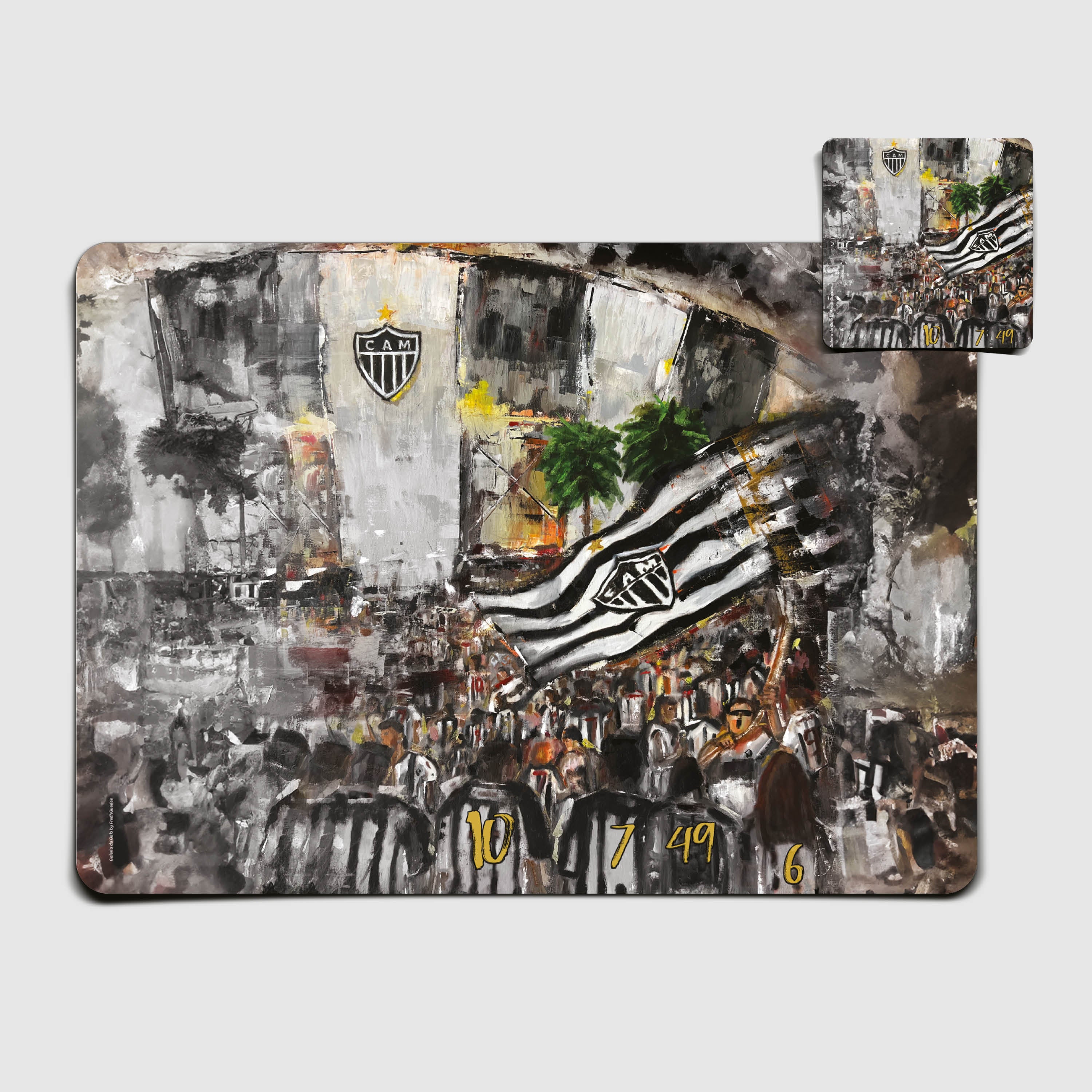 Kit Jogo Americano e Porta Copos | Arena - Oficial Atlético Mineiro