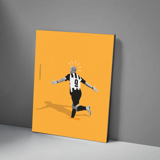Quadro Decorativo Madeira | Ta Ta Ta Tardelli - O Golaço