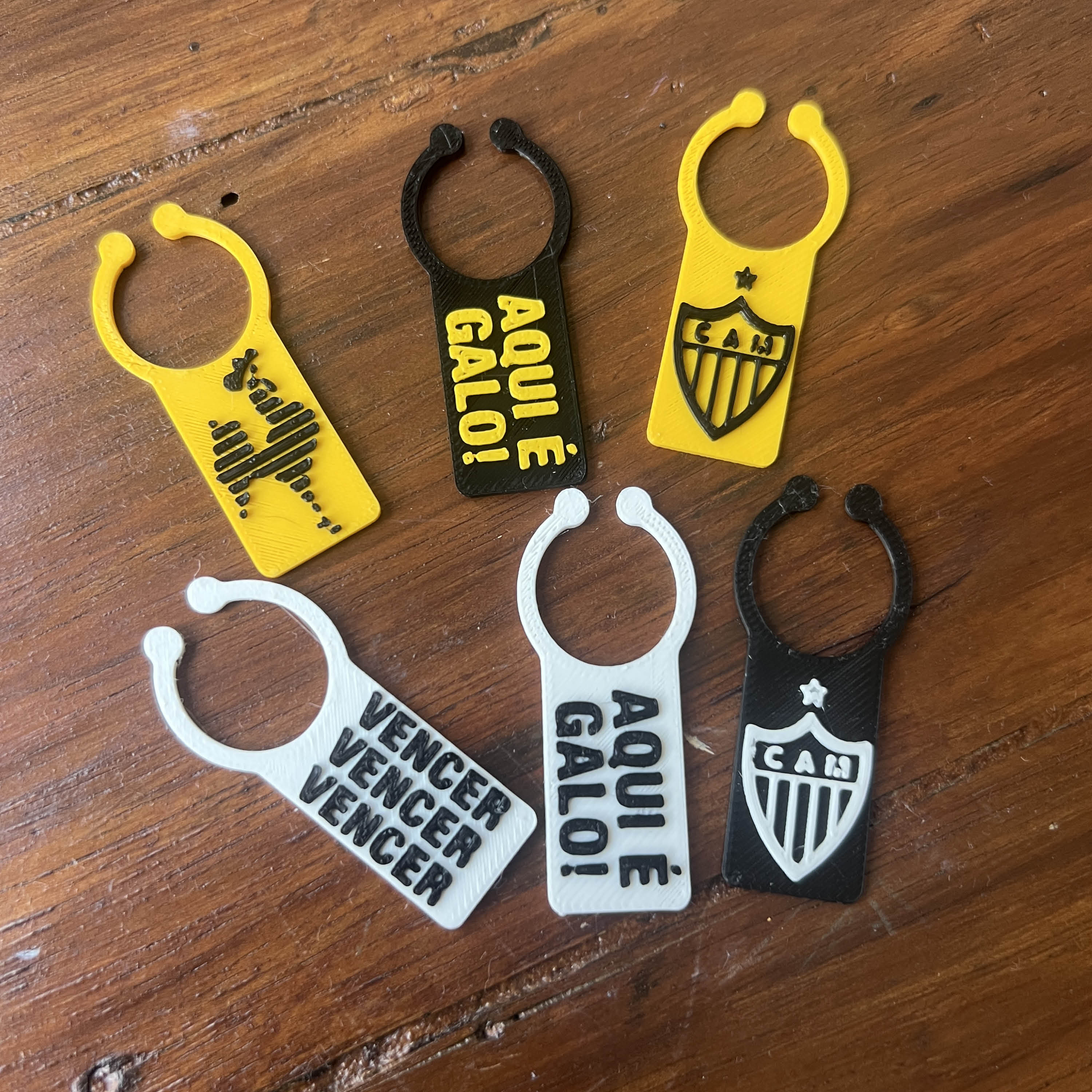 Kit 6 Marcadores de Taça - Oficial Atlético Mineiro.