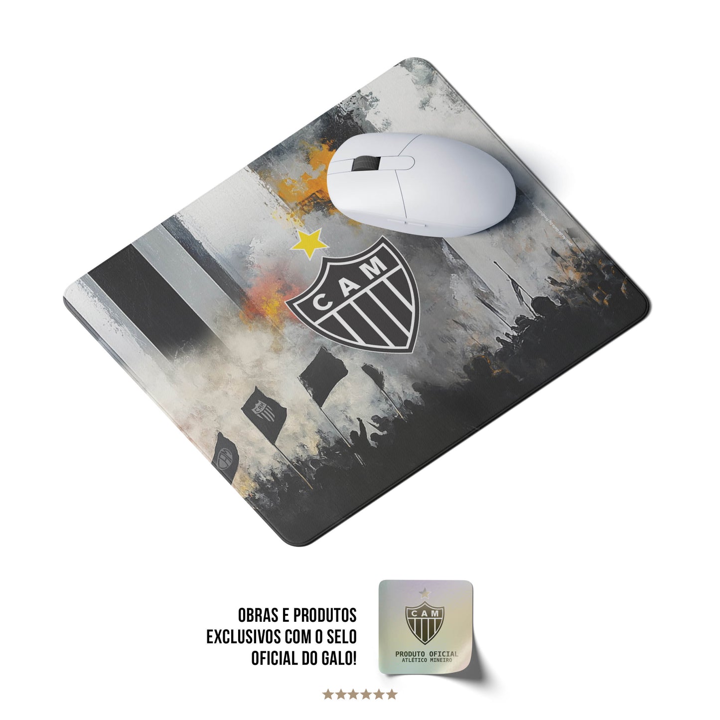 MousePad 22x17,5cm - Oficial Atlético Mineiro.