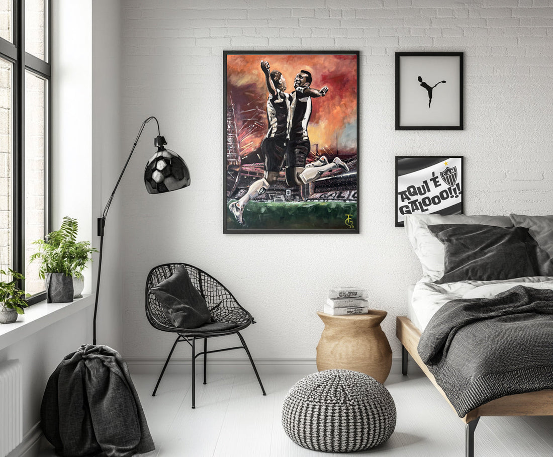 Que tipo de quadro colocar no quarto do filho apaixonado pelo Galo?