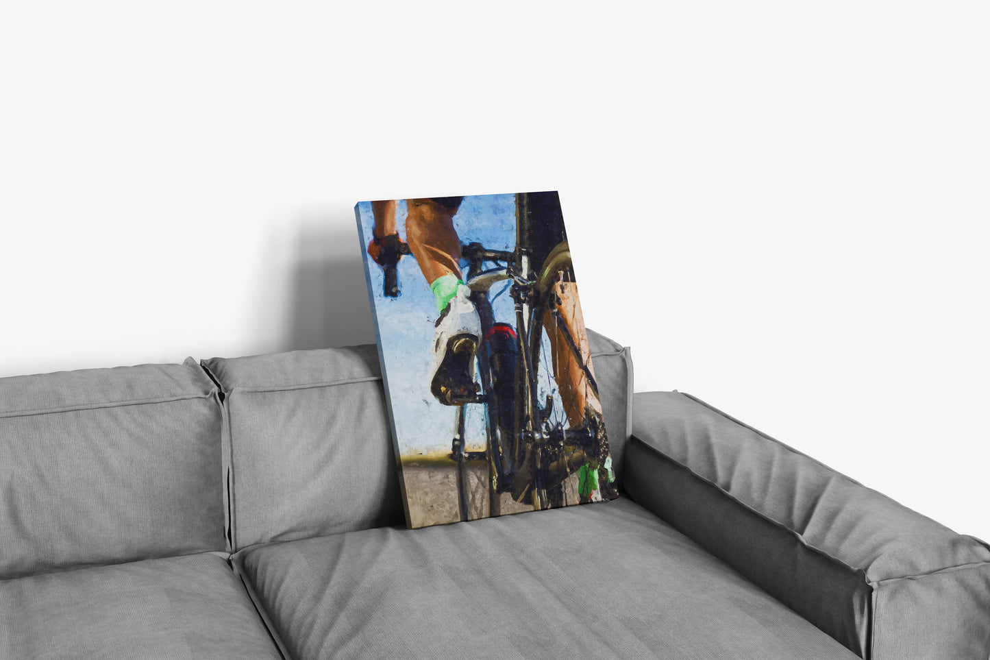 Pintura Pedal | Arte de Ciclismo em Canvas Premium