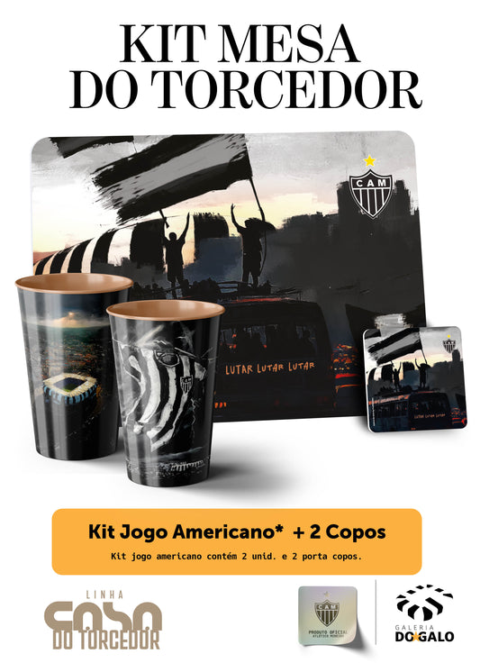 Kit Mesa do Torcedor - Oficial Atlético Mineiro