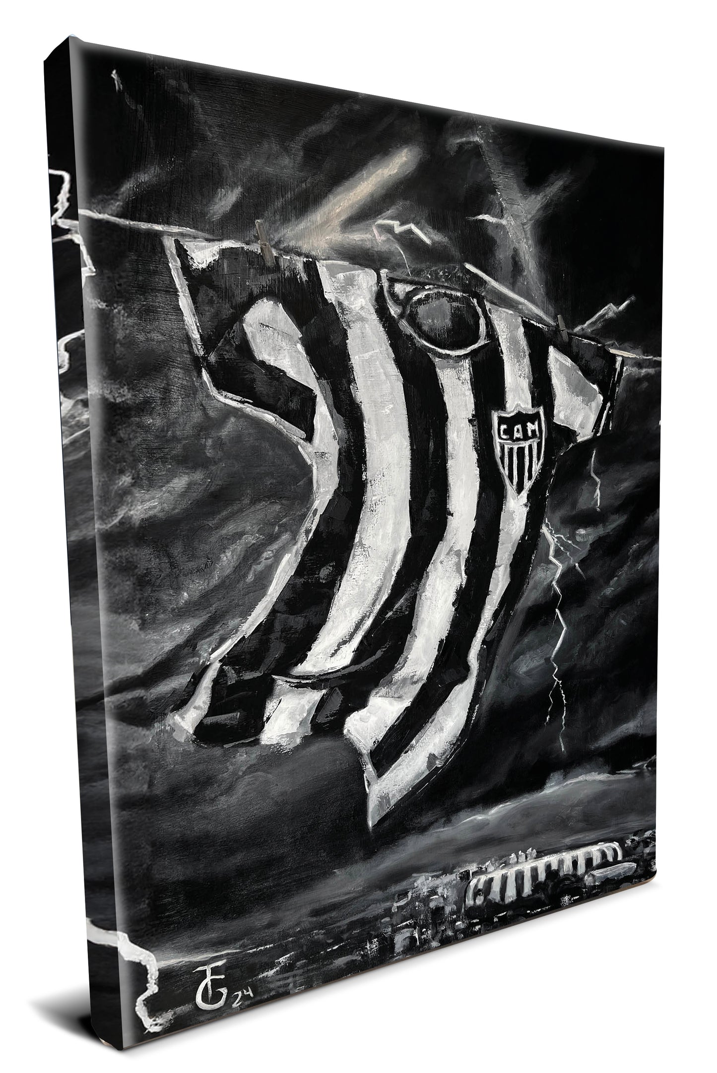 Quadro Decorativo Canvas | Contra o Vento - Oficial Atlético Mineiro.