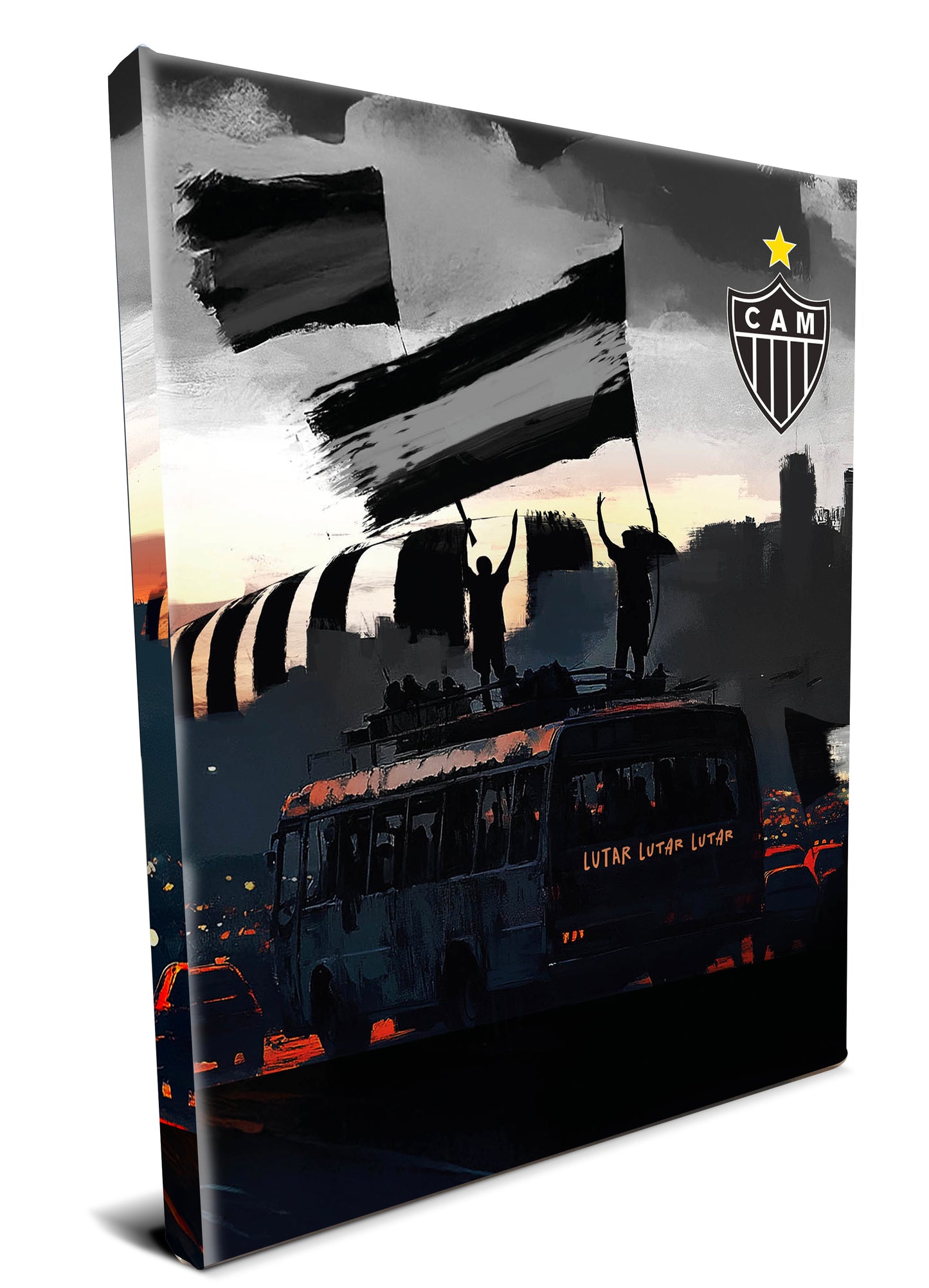 Quadro decorativo Canvas | Lutar, Lutar e Lutar - Oficial Atlético Mineiro.