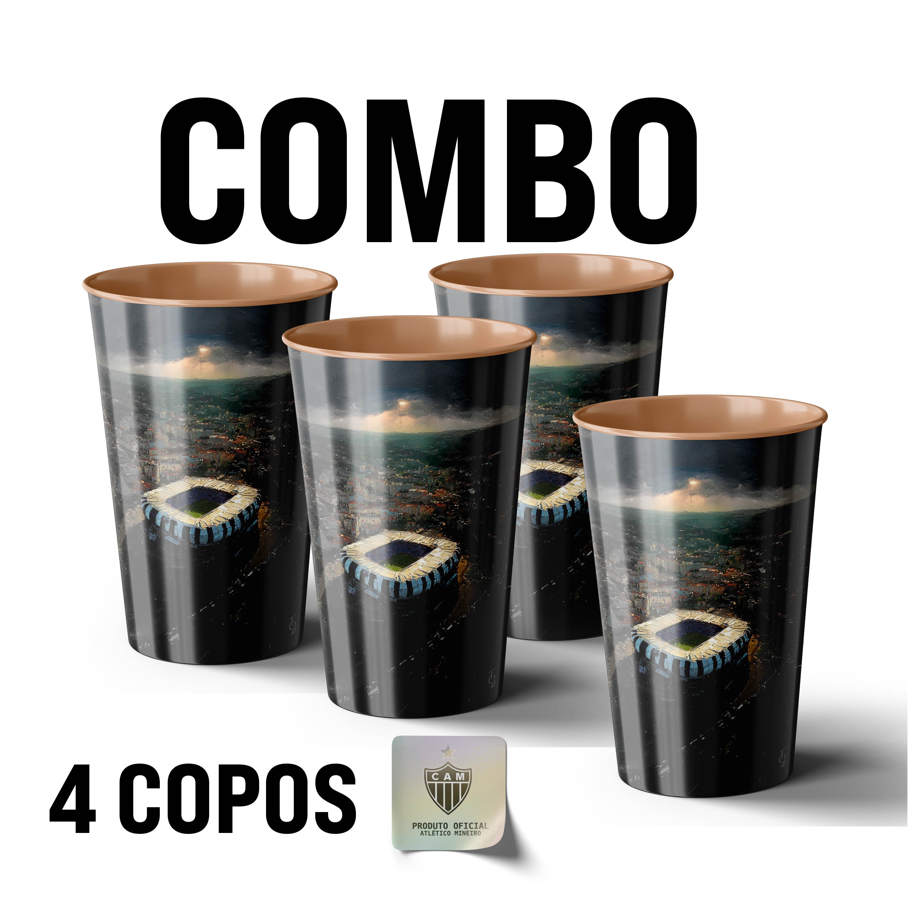 Copos de 500ml - Oficial Atlético Mineiro