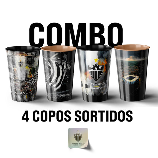 Combo Copo 500ml - Oficial Atlético Mineiro