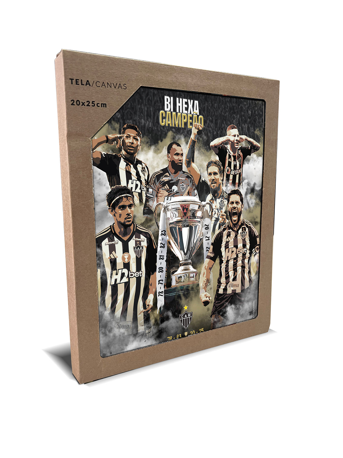 Telas Fine Art Print | Hexa 20x25 - Oficial Atlético Mineiro.