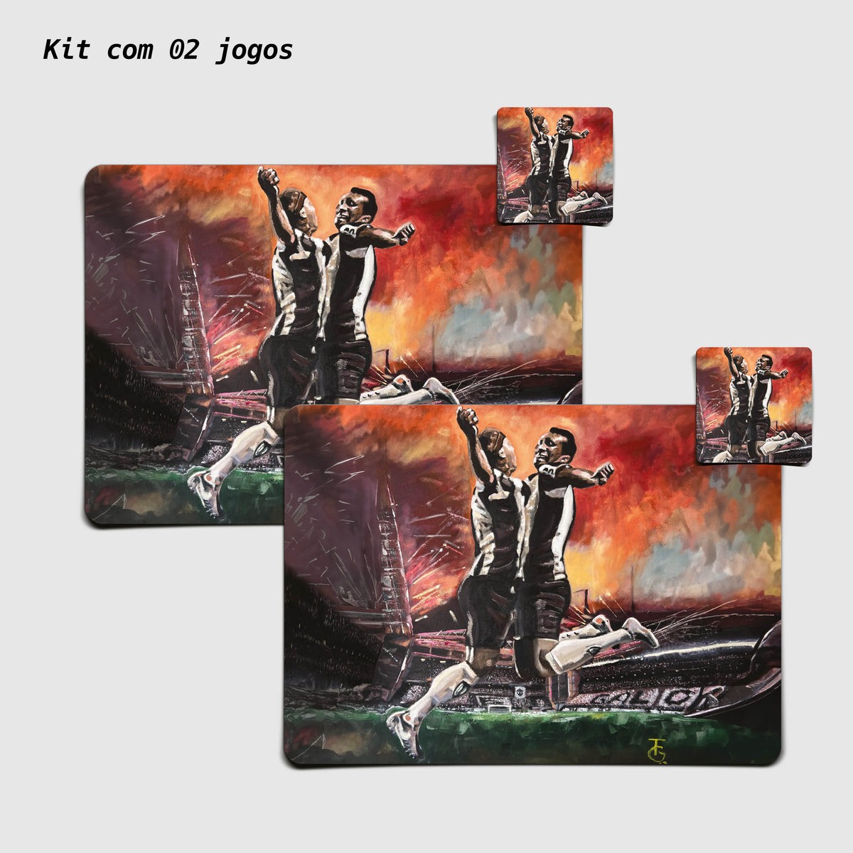 Kit Jogo Americano e Porta Copos | O Salto
