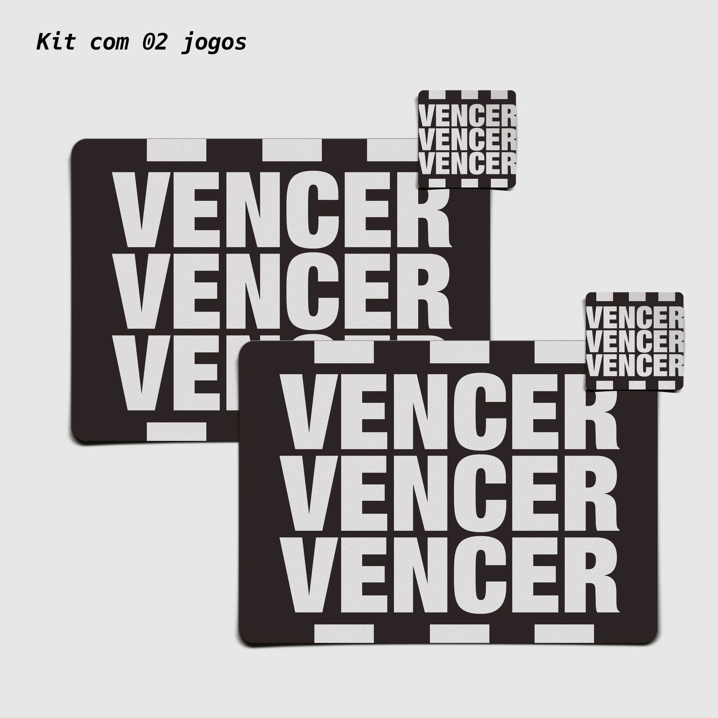 Kit Jogo Americano e Porta Copos | Vencer Vencer - Oficial Atlético Mineiro