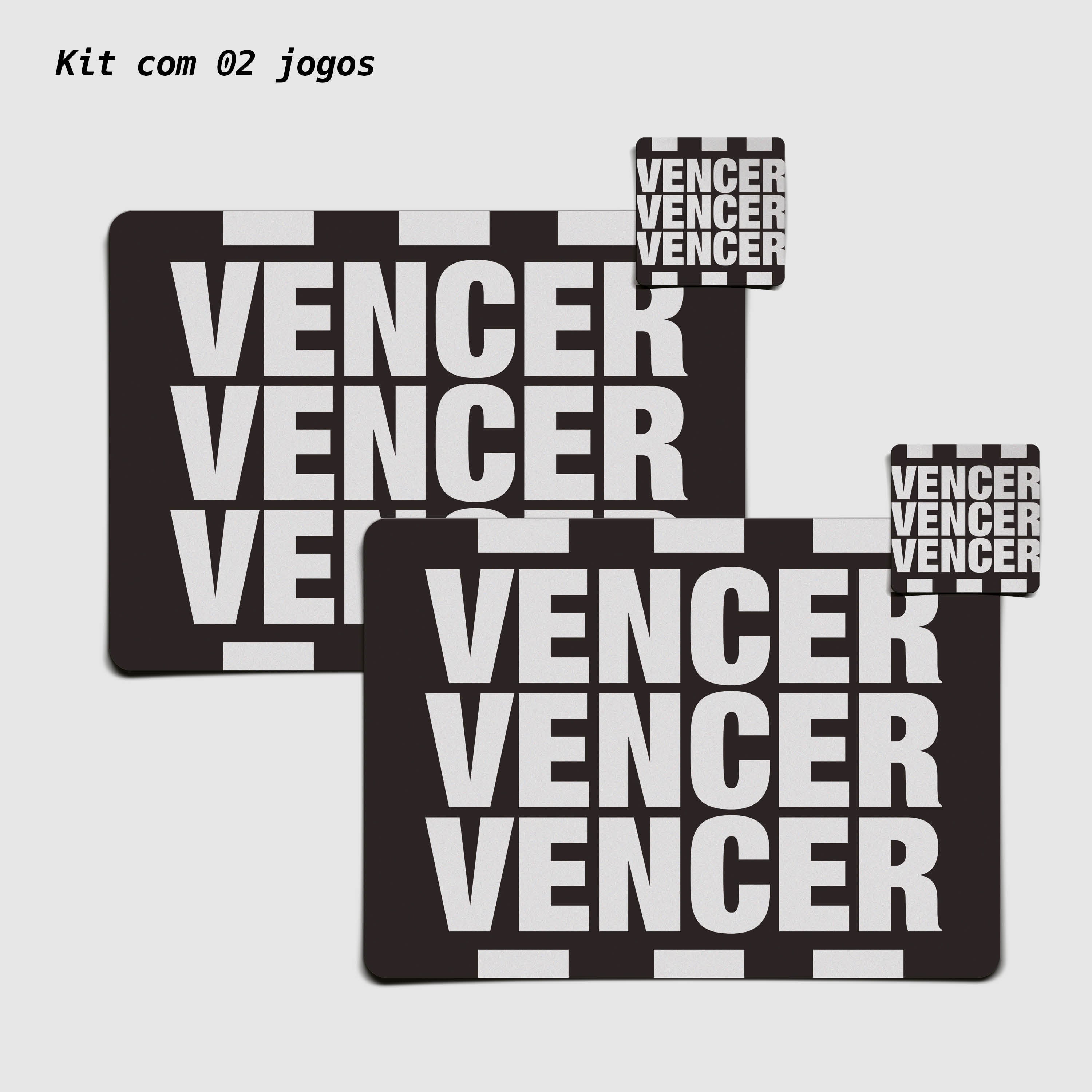 Kit Jogo Americano e Porta Copos | Vencer Vencer - Oficial Atlético Mineiro