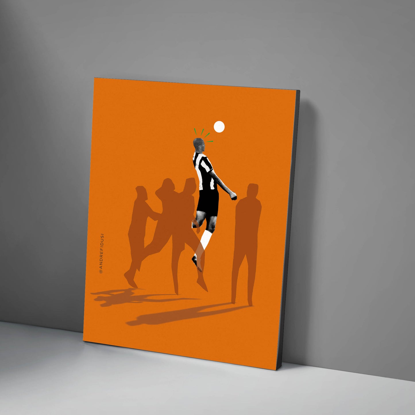 Quadro Decorativo Madeira | Leo Silva – Na cabeça da vitória