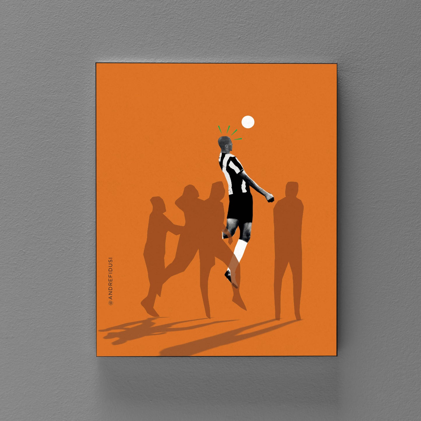 Quadro Decorativo Madeira | Leo Silva – Na cabeça da vitória