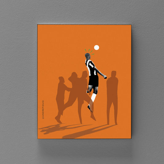 Quadro Decorativo Madeira | Leo Silva – Na cabeça da vitória