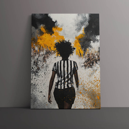 Quadro decorativo Canvas | O Galo Nunca Luta Sozinho - Guerreira