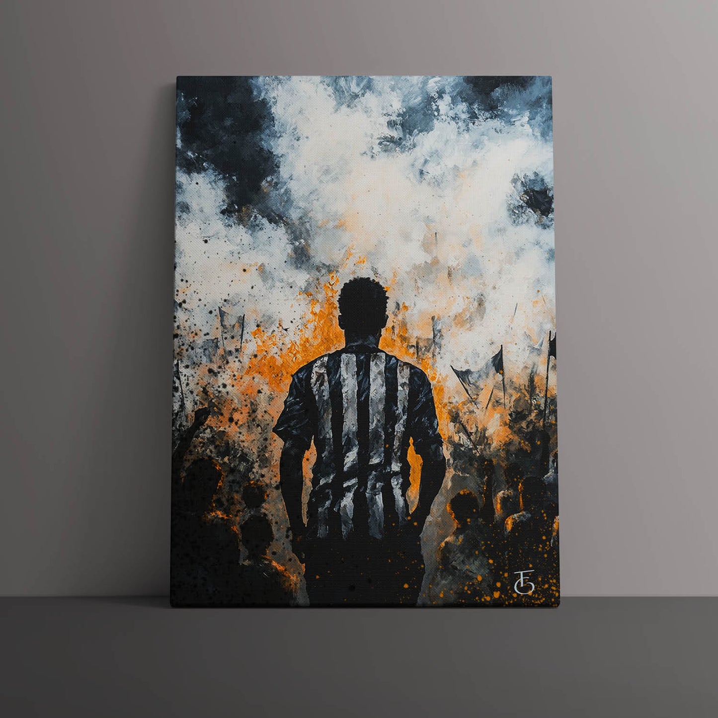 Quadro decorativo Canvas | O Galo Nunca Luta Sozinho - Guerreiro