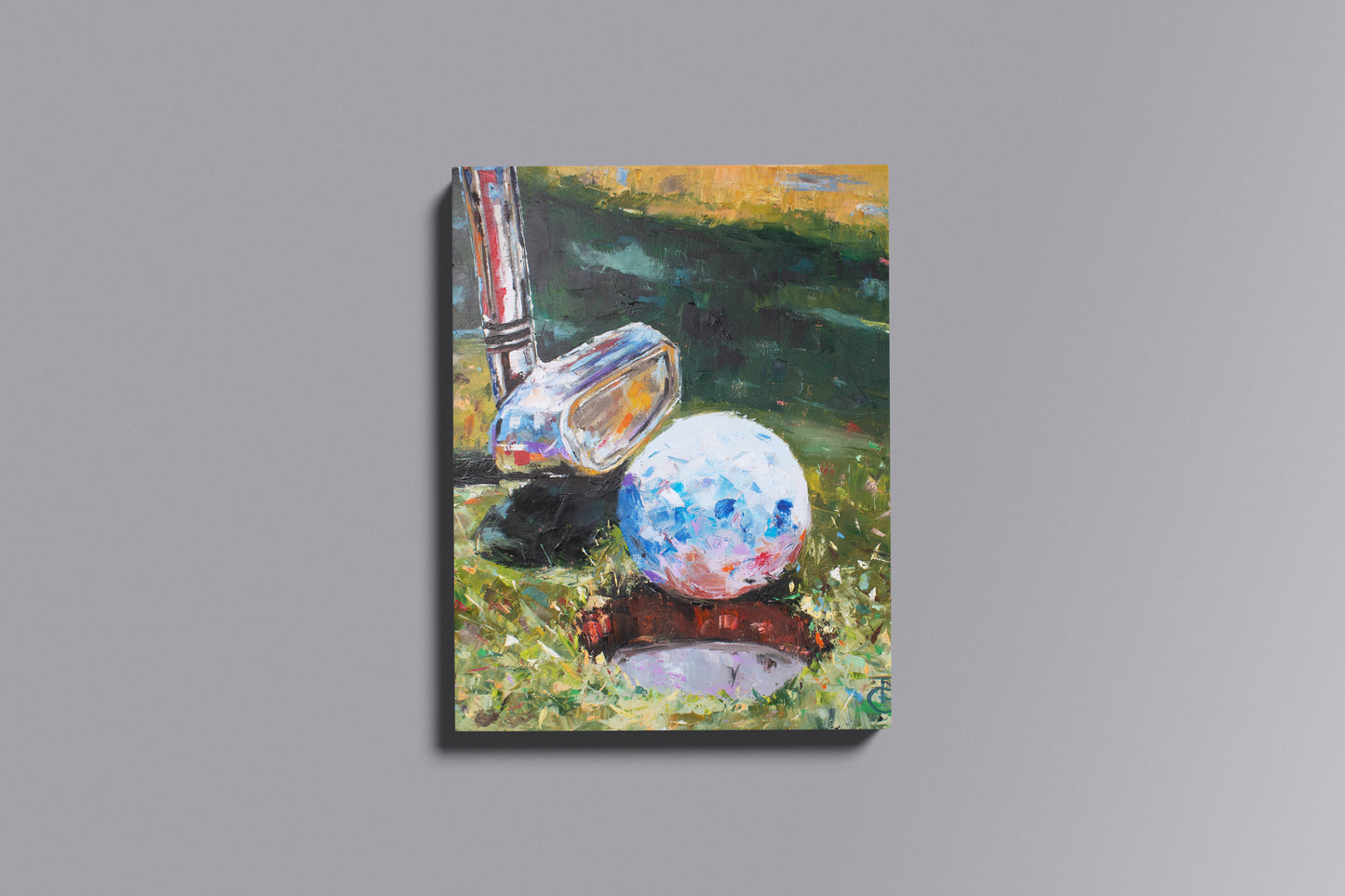 Pintura Último Centímetro | Arte de Golfe em Canvas Premium