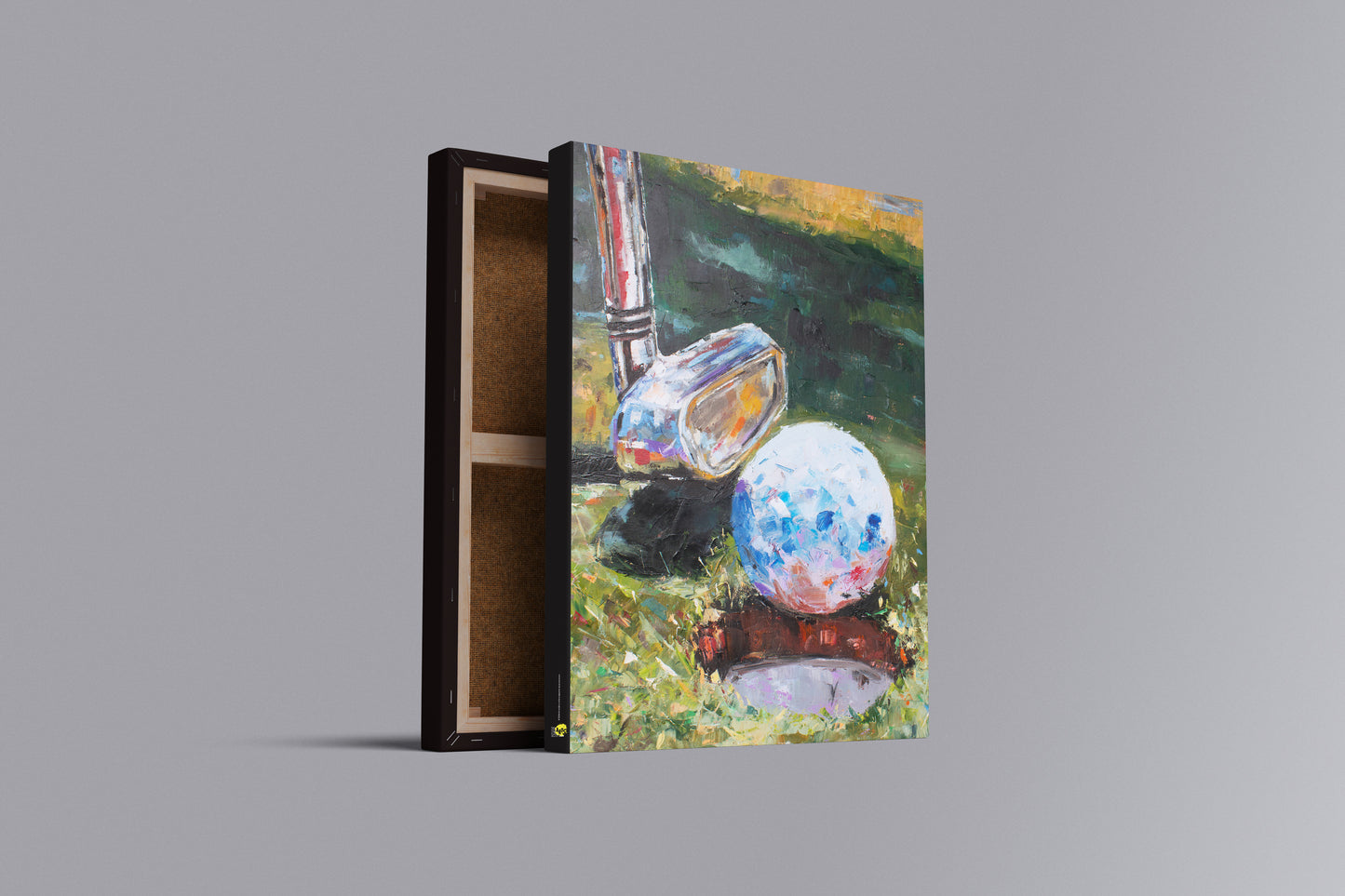 Pintura Último Centímetro | Arte de Golfe em Canvas Premium