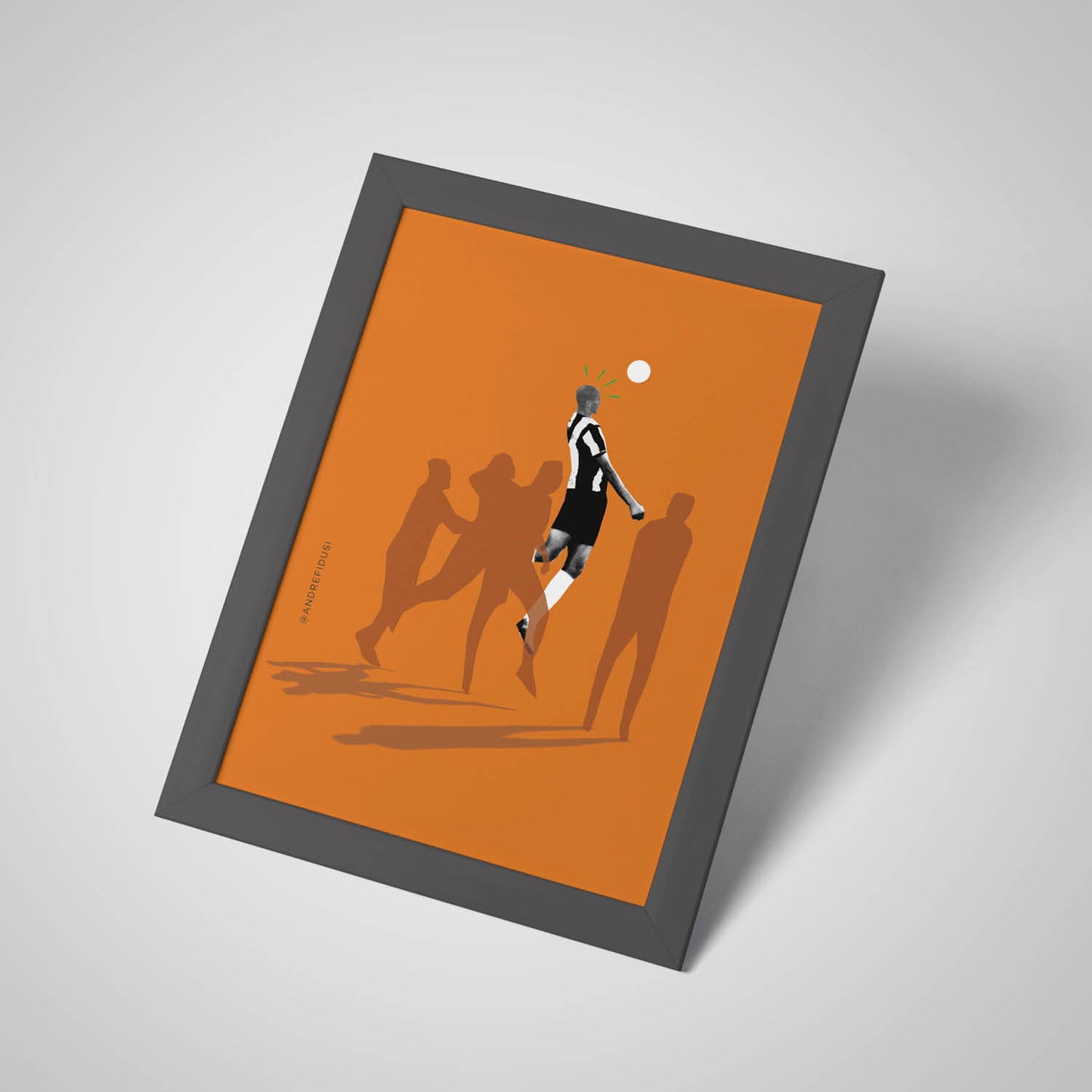 Poster decorativo | Leo Silva – Na cabeça da vitória