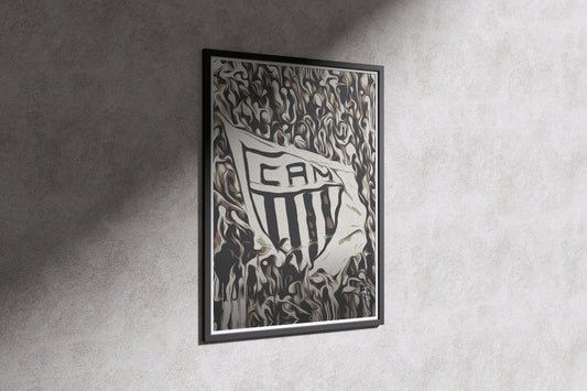 Quadro decorativo em Canvas | Bandeira - Atlético Mineiro