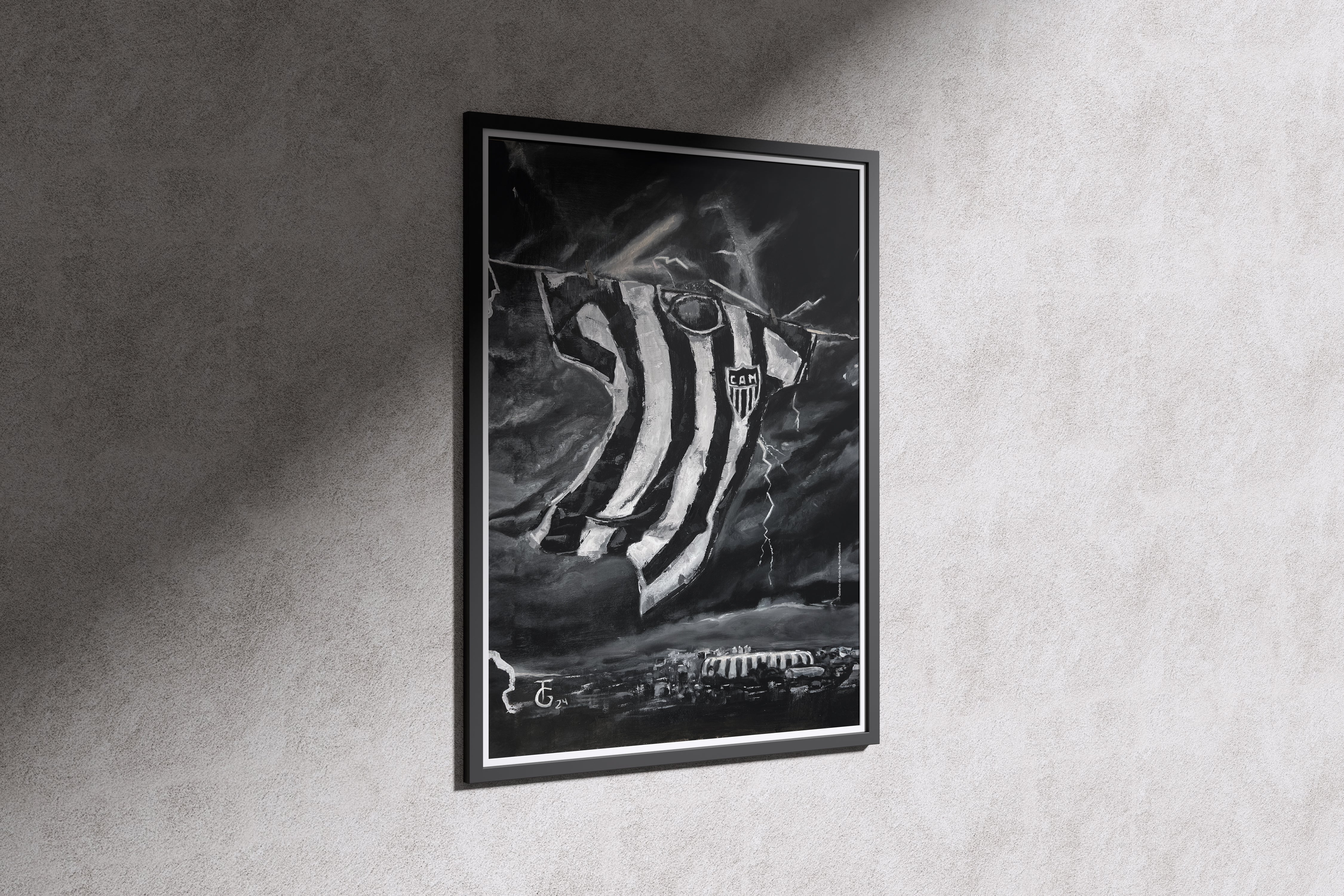 Quadro Decorativo Canvas | Contra o Vento - Oficial Atlético Mineiro.