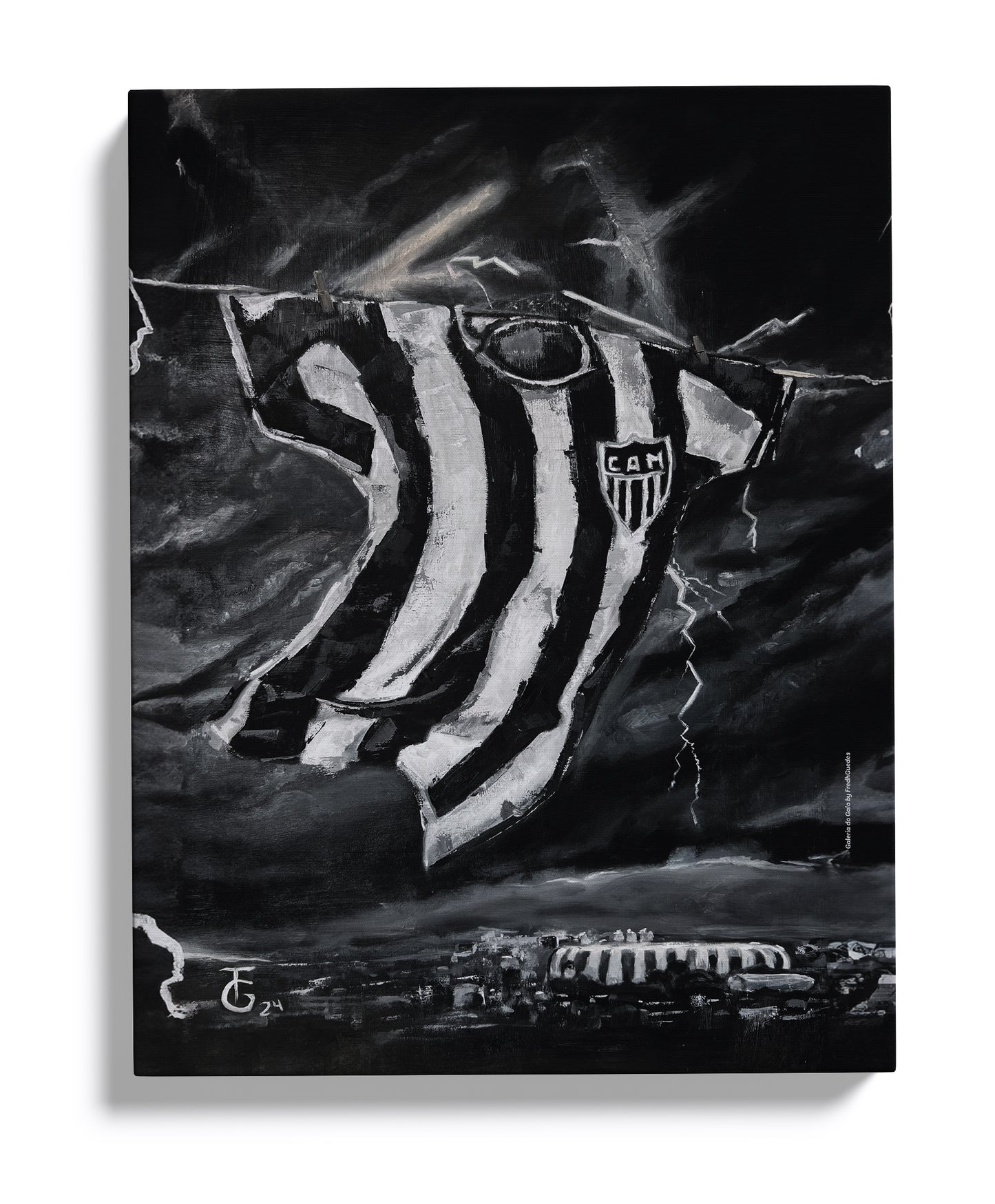Quadro Decorativo Canvas | Contra o Vento - Oficial Atlético Mineiro.