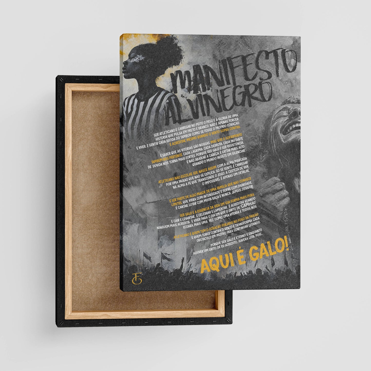 COMPRE Fine Art Print  -  Manifesto Alvinegro e GANHE 4 Porta Copos