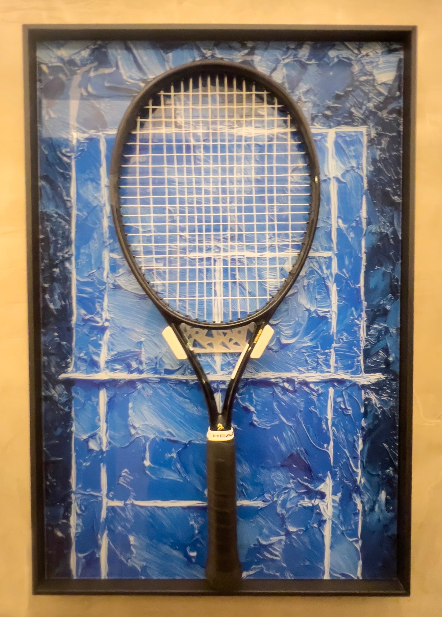 Racket Frame™ | Quadro com Suporte para Raquete de Tênis.