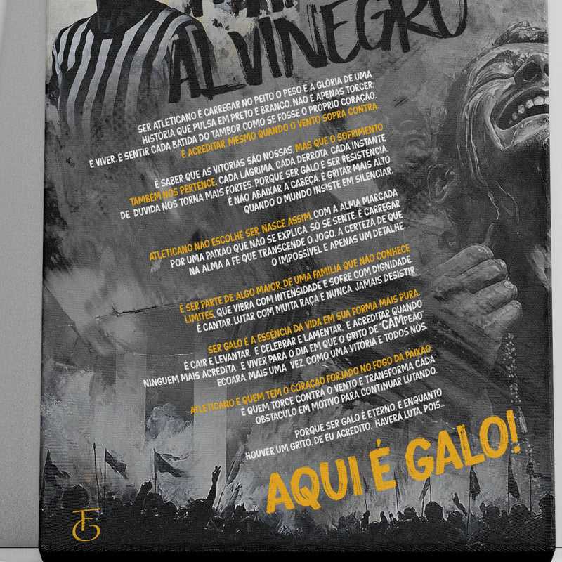 COMPRE Fine Art Print  -  Manifesto Alvinegro e GANHE 4 Porta Copos