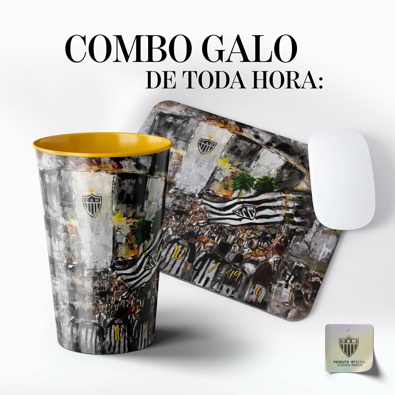 Combo Galo de Toda Hora - Oficial Atlético Mineiro.