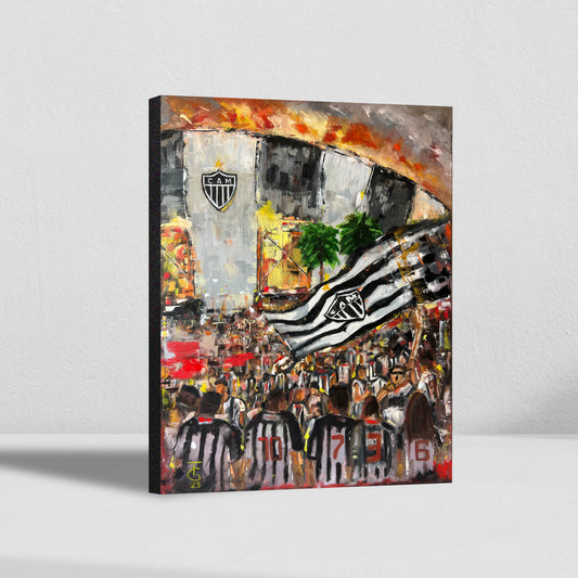 Quadro Decorativo Madeira | Arena do Galo